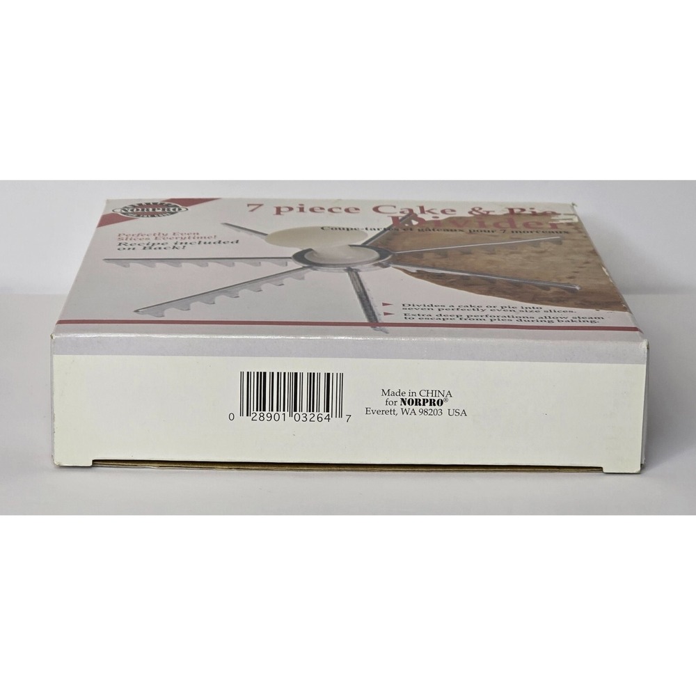 NORPRO 7 PIECE CAKE AND PIE DIVIDER ITEM #3264 NEW IN BOX - Picture 3 of 8